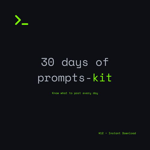 PROMPT-KIT.AI - 30 DAYS OF PROMPTS KIT - PRODUCT IMAGES 1