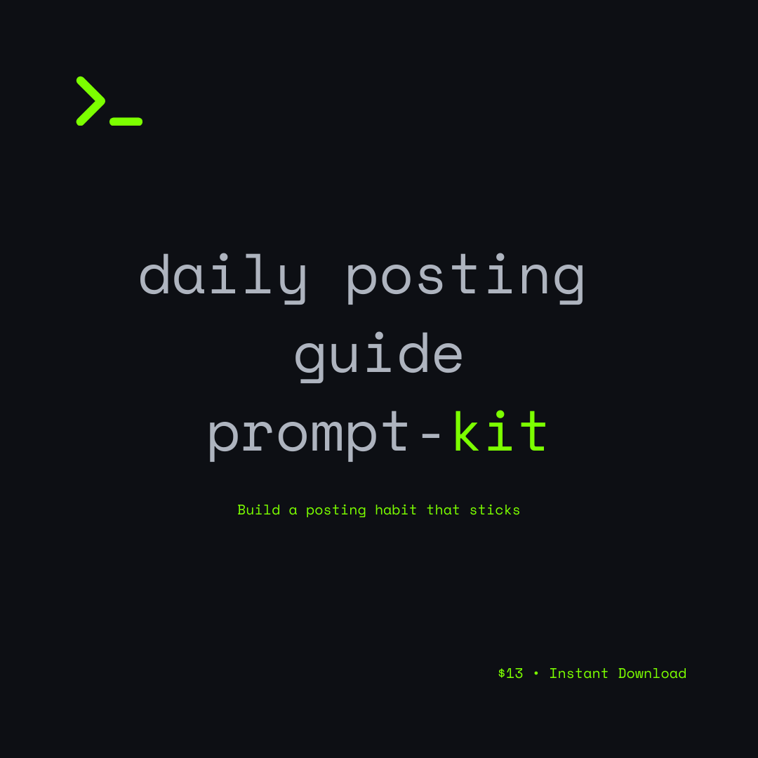 PROMPT-KIT.AI - DAILY POSTING GUIDE PROMPT KIT - PRODUCT IMAGES 1