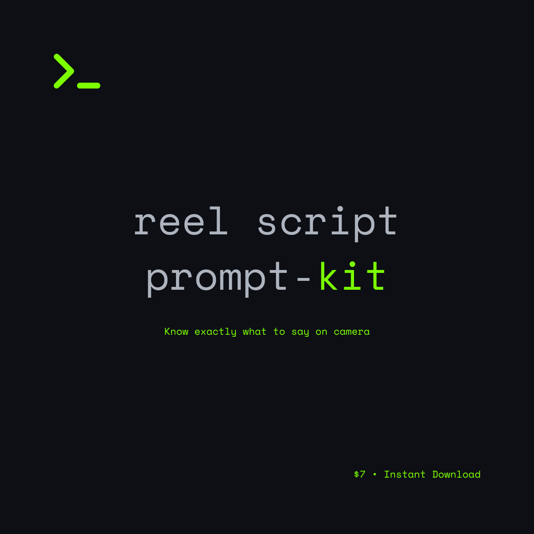 Reel Script Prompt-Kit for Creators