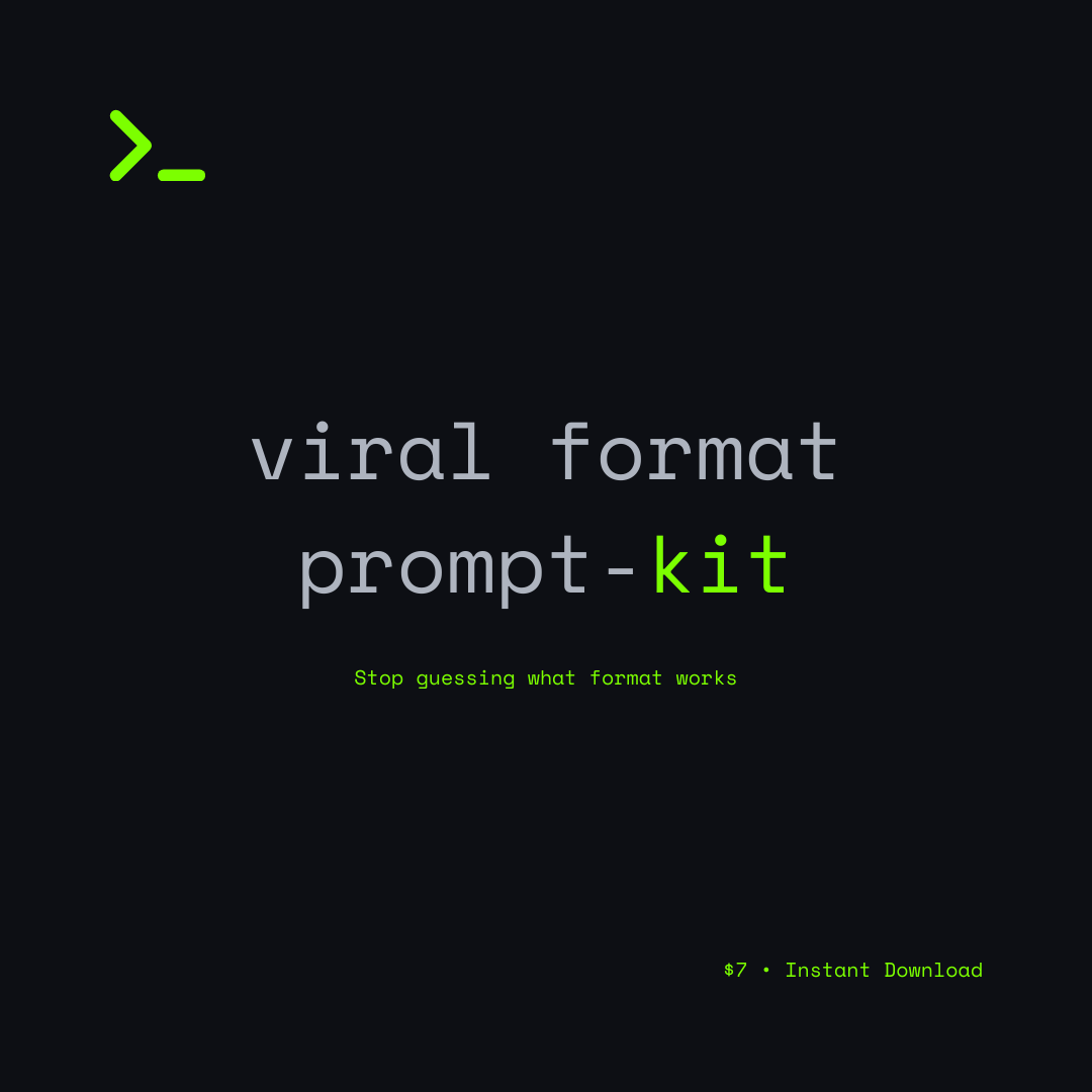 PROMPT-KIT.AI - VIRAL FORMAT PROMPT KIT - PRODUCT IMAGES 1